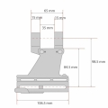 VOMZ AK Side Mount with 1 inch Rings