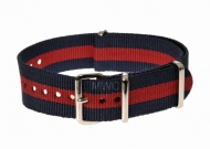 18mm Red and Navy NATO MWC Watch Strap