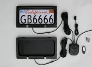 Electric license plate frame automatic cover shutter (USA type)