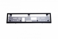 License number frame from galvanized steel (straight, black)