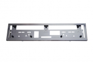 License number frame from stainless steel 304 (straight, steel color)