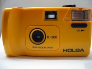 Rare Holga K-200 35mm Camera(Yellow, Blue)