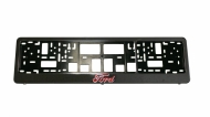 Vandal-proof frame for license plate with Ford logo (chrome)