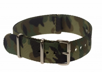 20mm Woodland Camouflage NATO MWC Watch Strap