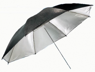 94cm Black & Silver Studio Double-Layer Umbrella