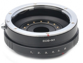 Canon EOS Lens to Nikon 1 with aperture ring