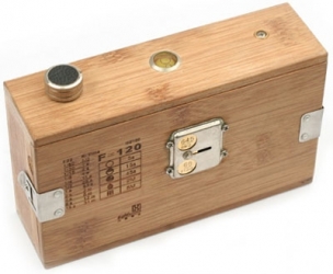 Bamboo Pinhole Camera for 120 roll film Format: 6 x 6