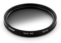 Graduated Grey Neutral Density ND Lens Filter