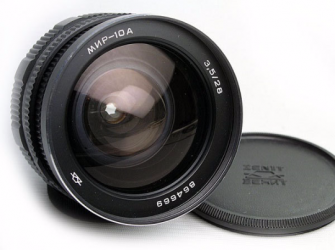 Mir-10A 28mm F3.5 Russian Vintage Lens for M42