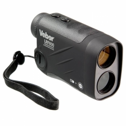 Veber 6x25 LRF800 Monocular with 800 m Laser Rangefinder (Solar Battery, Black)