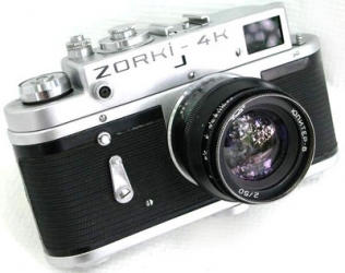 Zorki-4K 35mm RangeFinder Russian Camera Jupiter-8 Lens