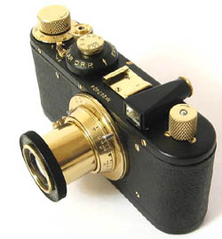 Leica Camera Copy - Black-Gold