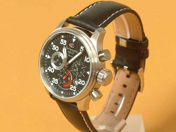 Military Aviator Observer Chronograph 3-eyes A1229