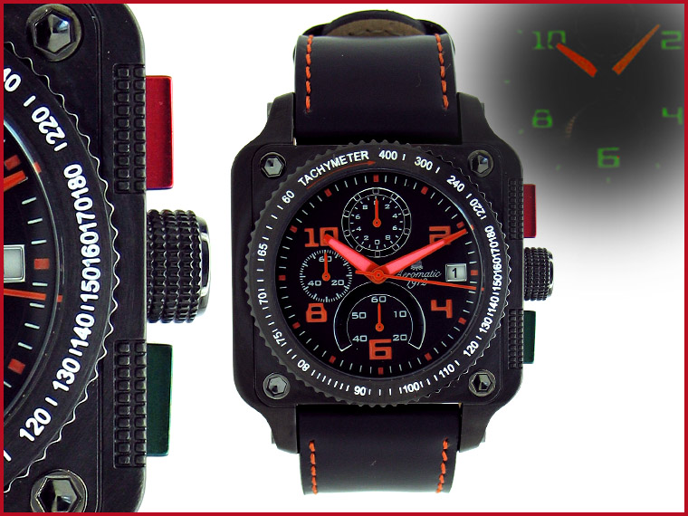 XXL Military NAVI PILOT Chronograph Watch A1310