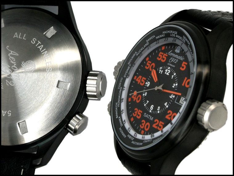 XXL-Pilot DEFENDER "World-Tour" Observer IP-BLACK A1323