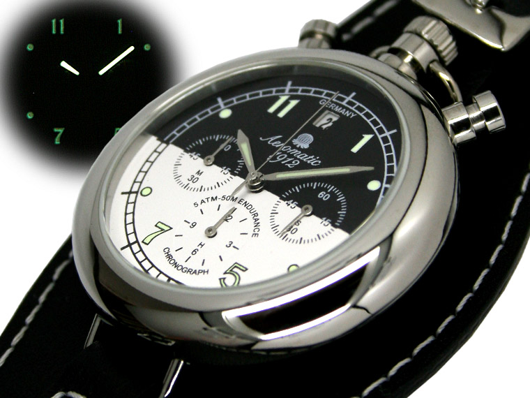 German 1.WW RETRO Aviator CHRONOGRAPH A1339