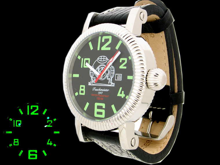 XXL U-BOOT (Bunker) Swiss-Big-Date Heavy T0174