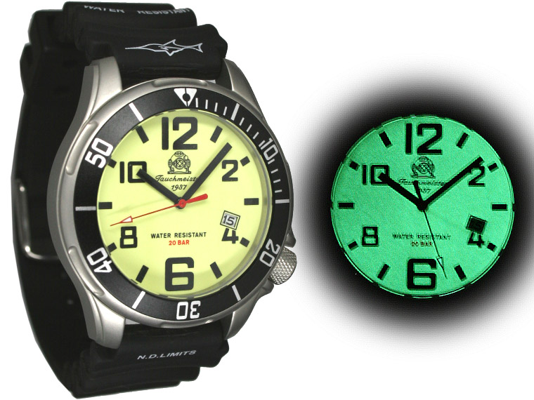 Marine Combat-Diver "Professional Deep Sea" 20bar luminous T0206