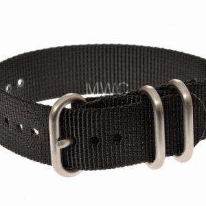 18mm Black Zulu MWC Watch Strap