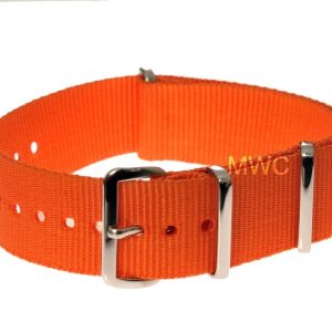 18mm Orange High Visibility" SAR NATO MWC Watch Strap"