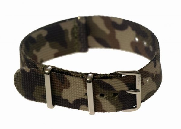20mm Mediterranean / Desert" Camo NATO MWC Watch Strap"