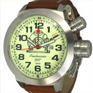 2.WW XXL German U-Boot ALARM Tauchmeister Watch T0187