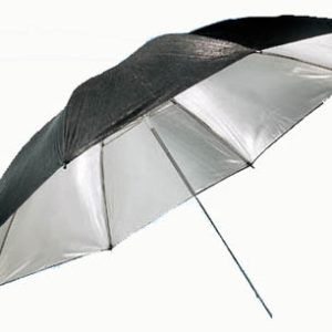 94cm Black & Silver Studio Double-Layer Umbrella