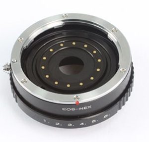 Canon EOS Lens to Sony NEX with aperture ring