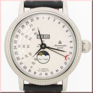 1st Automatic tri-phase Regulateur with DAY-DATE-MONTH indicator in the World white A1281