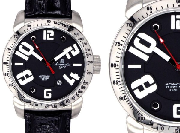 Automatic 3D Dial Aeromatic Watch A1379 - Image 4