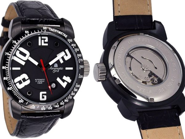 Automatic 3D Dial Aeromatic Watch A1381 - Image 3