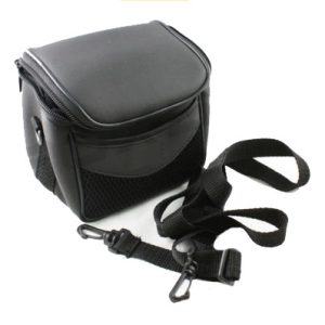 Black Leather Camera Bag for Cameras
