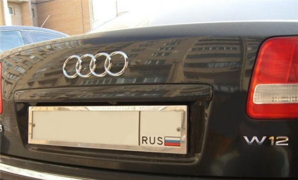 Frame shutter for car license number protection (chrome) - Image 2