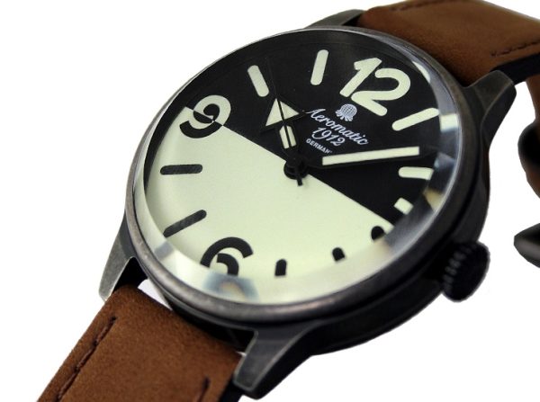 German 2.WW Retro Aeromatic Watch A1366 - Image 4