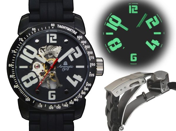 German 2.WW Retro Aeromatic Watch A1376 - Image 4