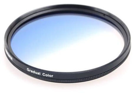 Graduated Blue Color Lens Filter
