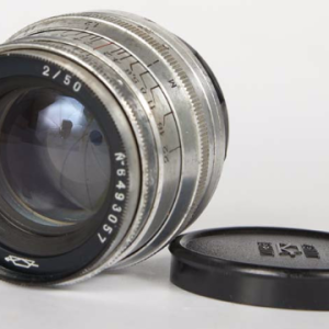 Jupiter-8 50mm F2 Russian Vintage Lens for Micro 4/3. Silver