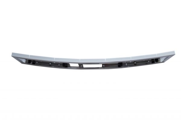 License number frame from galvanized steel (perforated, bent, white) - Image 3