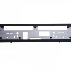 License number frame from galvanized steel (straight, black)