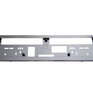 License number frame from stainless steel 430 (straight, steel color)