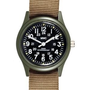 Olive Vietnam Watch on Khaki Strap NAM/OL/MET