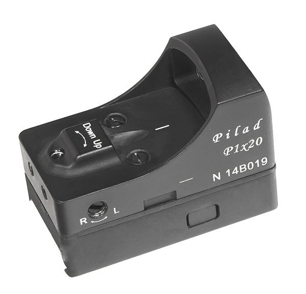 Pilad P1x20 Red Dot Collimator Sight (Weaver, Picatinny) - Image 3
