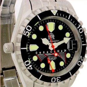 Profi Combat Diver GMT Tauchmeister Watch T0095