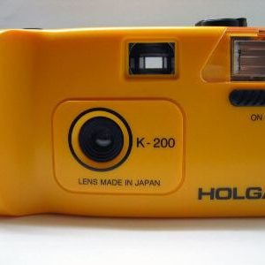 Rare Holga K-200 35mm Camera(Yellow, Blue)