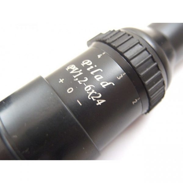 Rifle Scope Pilad PV 1.2-6x24 with Focus, Long Eye Relief, FFP Cross Reticle - Image 2