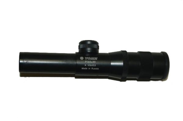 Rifle Scope PO 3.5x20 with German Post Reticle, Short Tube Scope - Image 2