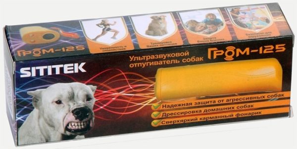 Ultrasonic Dog Pet Deterrent Repeller, Training Device, Bark Trainer with LED Flashlight Sititek Grom 125 - Image 4