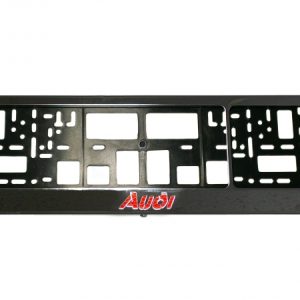 Vandal-proof frame for license plate with Audi logo (chrome)