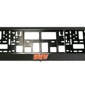 Vandal-proof frame for license plate with BMW logo (chrome)