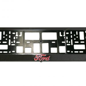 Vandal-proof frame for license plate with Ford logo (chrome)